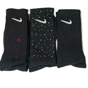 Nike bundle 3 pack Socks rhinestones size 5 - 8